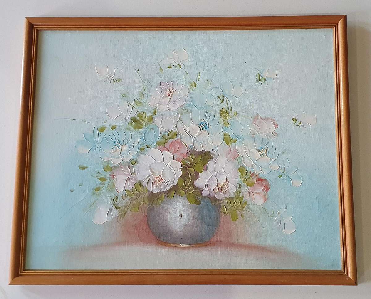 Original framed oil painting on stretched canvas as per photo