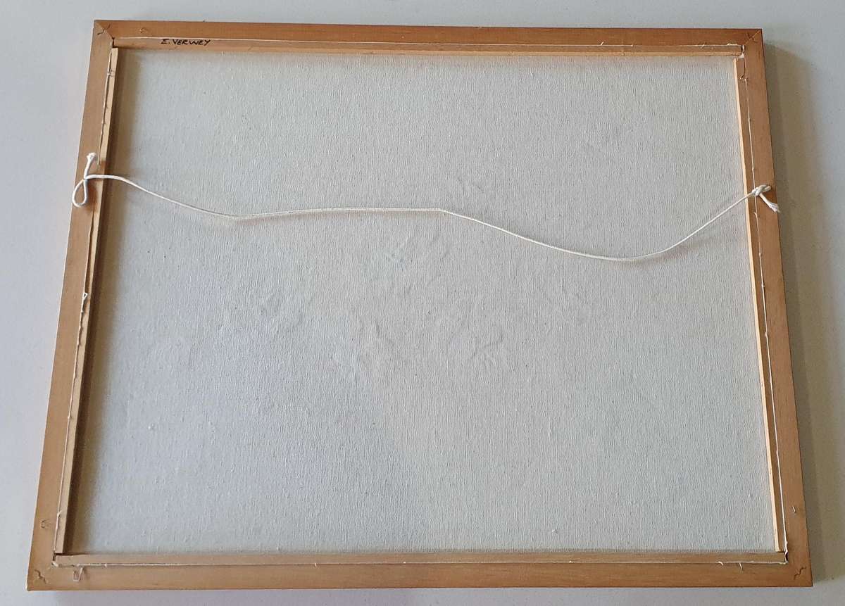 Original framed oil painting on stretched canvas as per photo