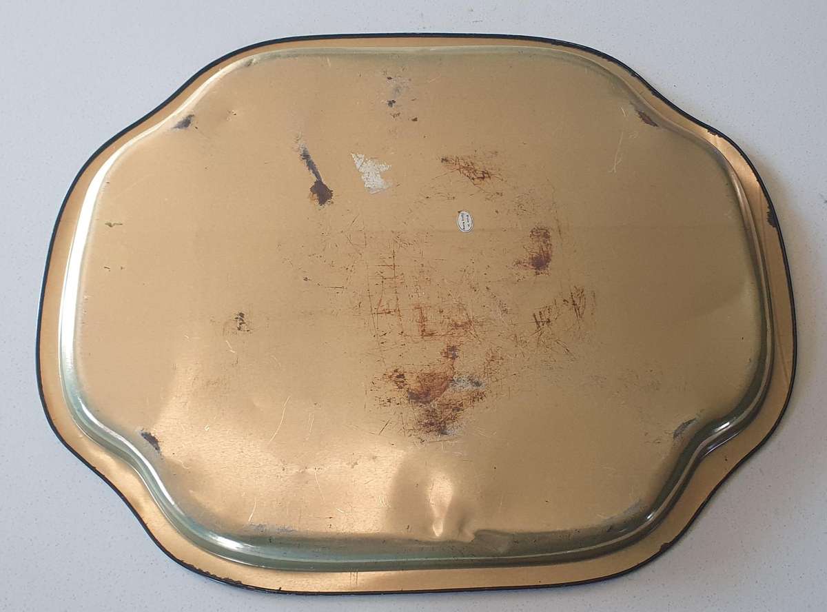 Tin tea serving tray as per photos