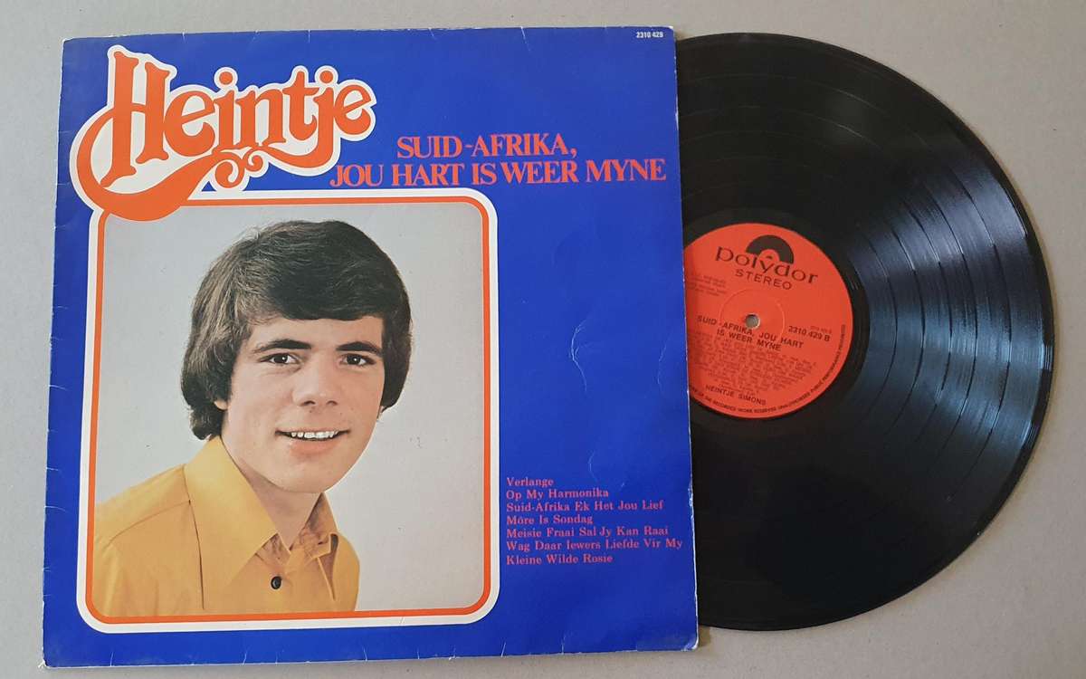 HEINTJE Suid-Afrika, jou hart is weer myne - vintage vinyl LP as per photo