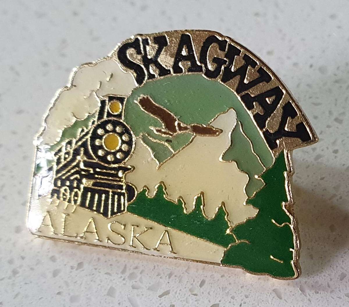 SKAGWAY ALASKA TRAVELING PIN as per photo