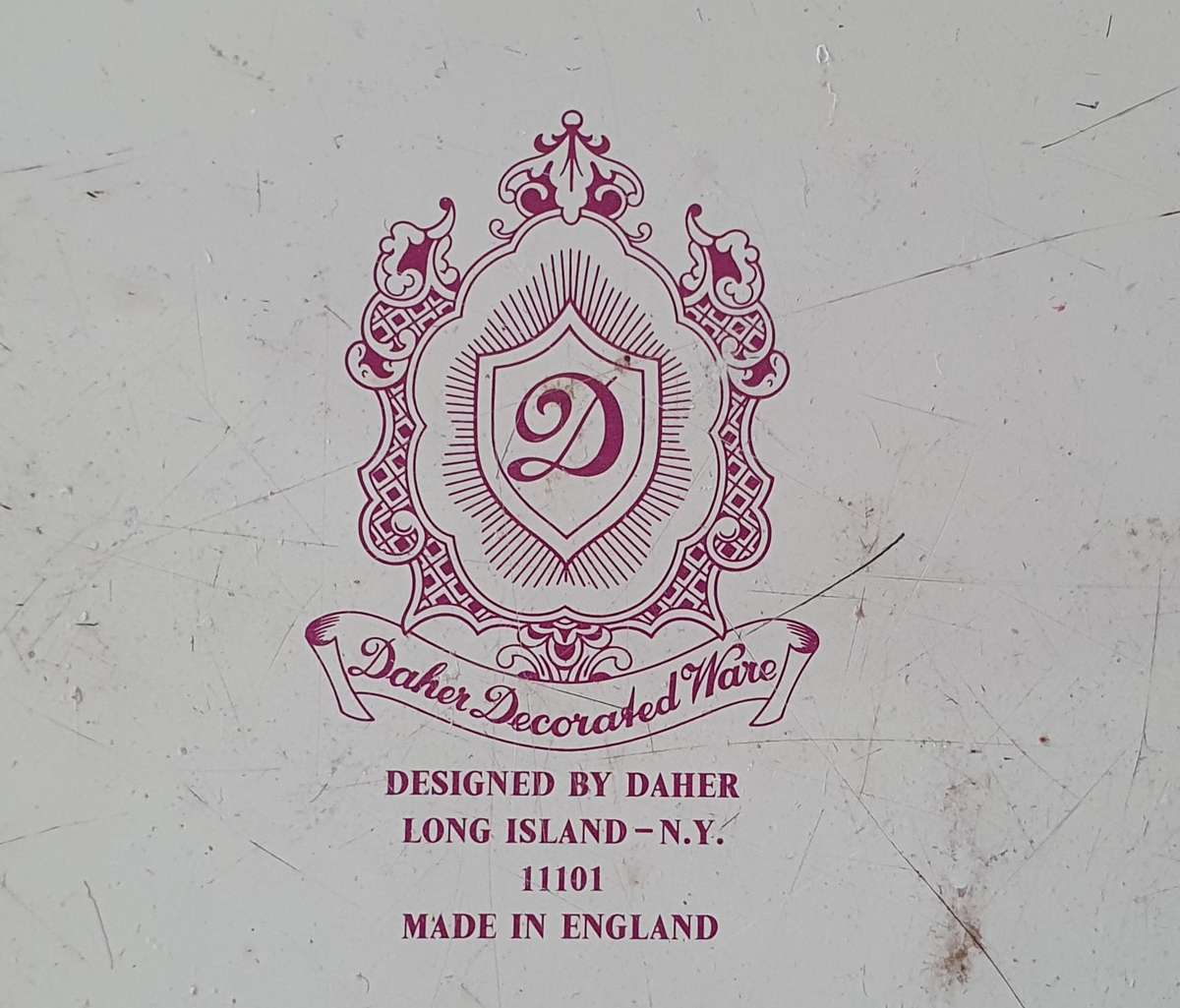 DAHER decorated ware tin tea serving tray as per photos - made in ENGLAND