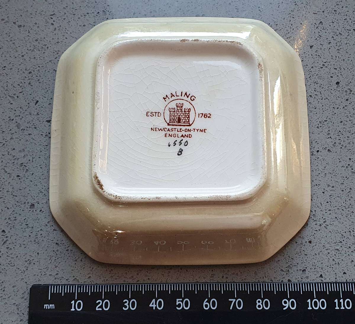 Small MALING plate - NEWCASTLE-ON-TYNE ENGLAND as per photo
