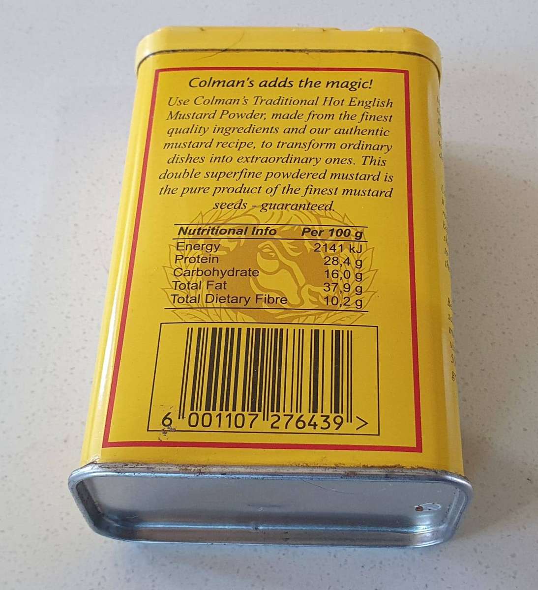 COLEMAN's mustars powder tin as per photo