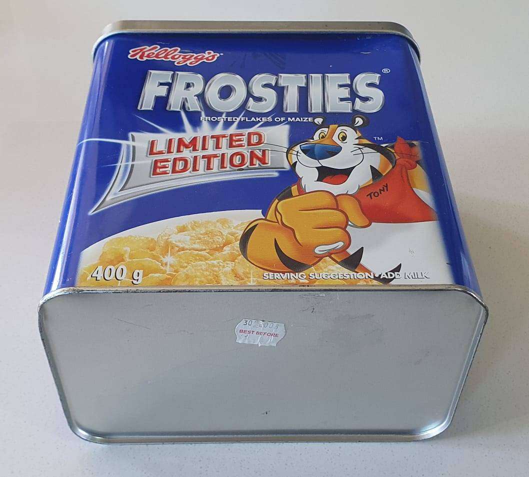 KELLOGG'S Frosties tin as per photo