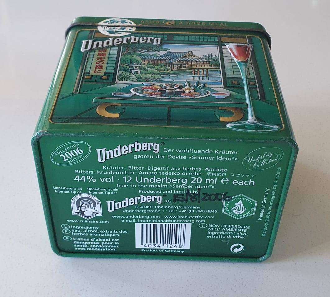 UNDERBERG tin as per photo