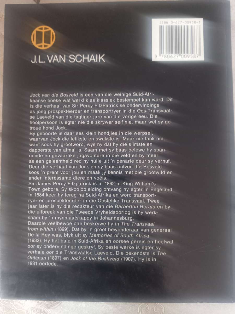 Jock van die Bosveld - Sir Percy FitzPatrick