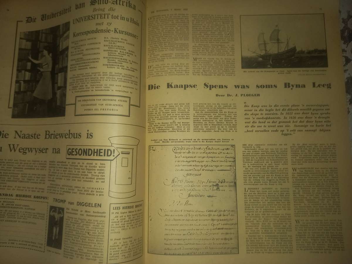 Die Huisgenoot Van Riebeeck-Feesuitgawe 1652-1952