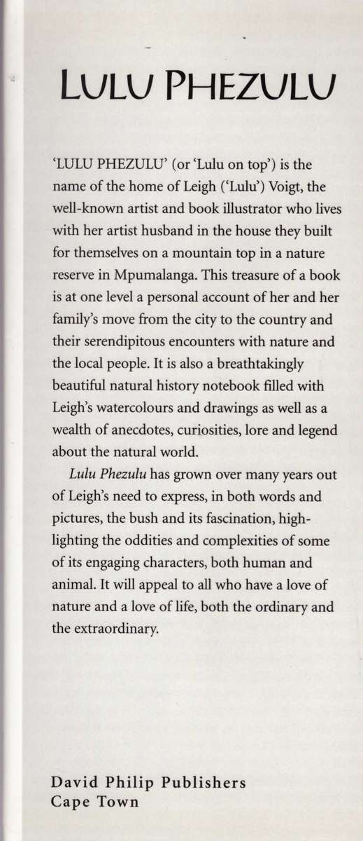 Lulu Phezulu, Leigh Voigts African Album