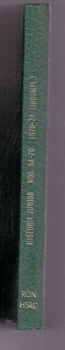 Historia Junior - numbers 54 to 70 (1970-74) bound volumes