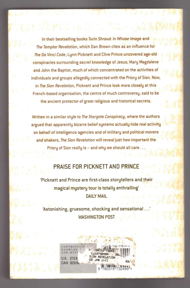 The Sion Revelation, Inside the Shadowy World of Europe's Secrets Masters