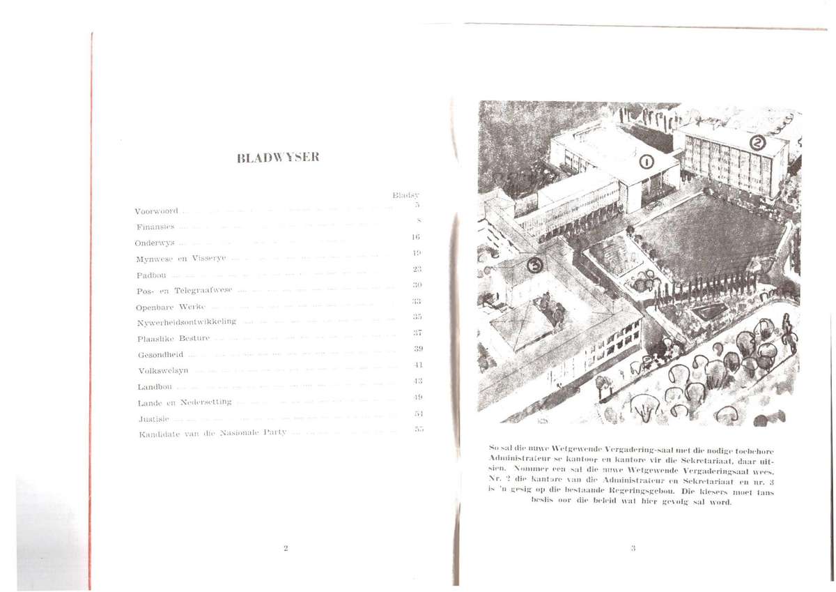 Die Nasionale Party van Suidwes-Afrika bied aan sy werk van 10 jaar en verkiesingsmanifes