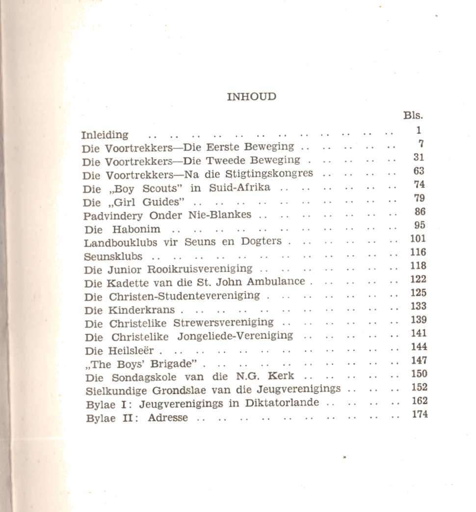 Die Voortrekkers en ander Suid-Afrikaanse Jeugverenigings