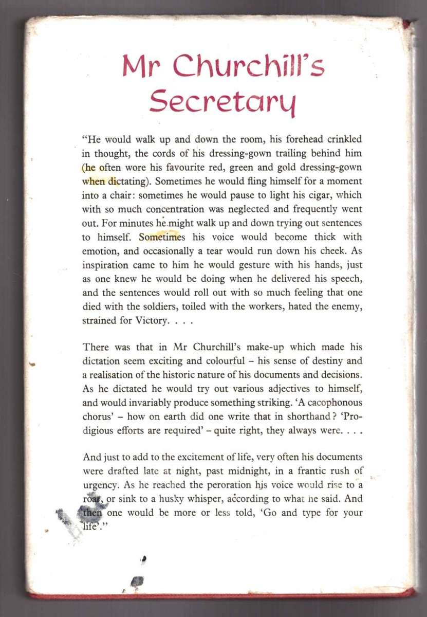 Mr. Churchill's Secretary - Elizabeth Nel