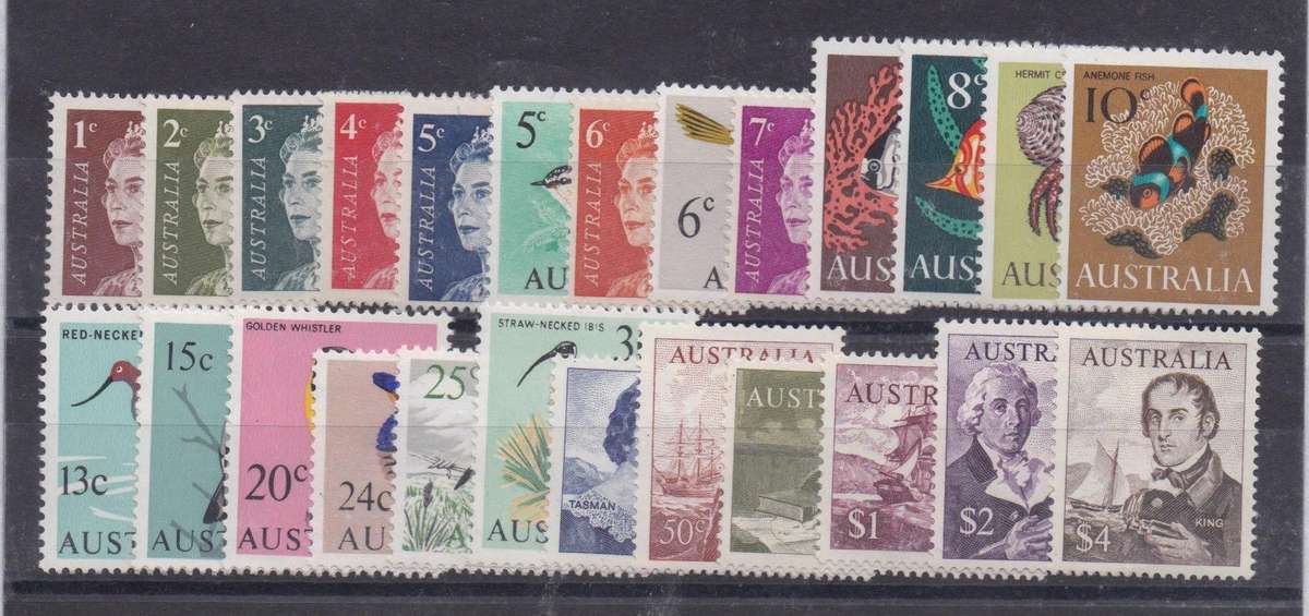 Australia 1966/73 set 25 values very fine unmounted mint