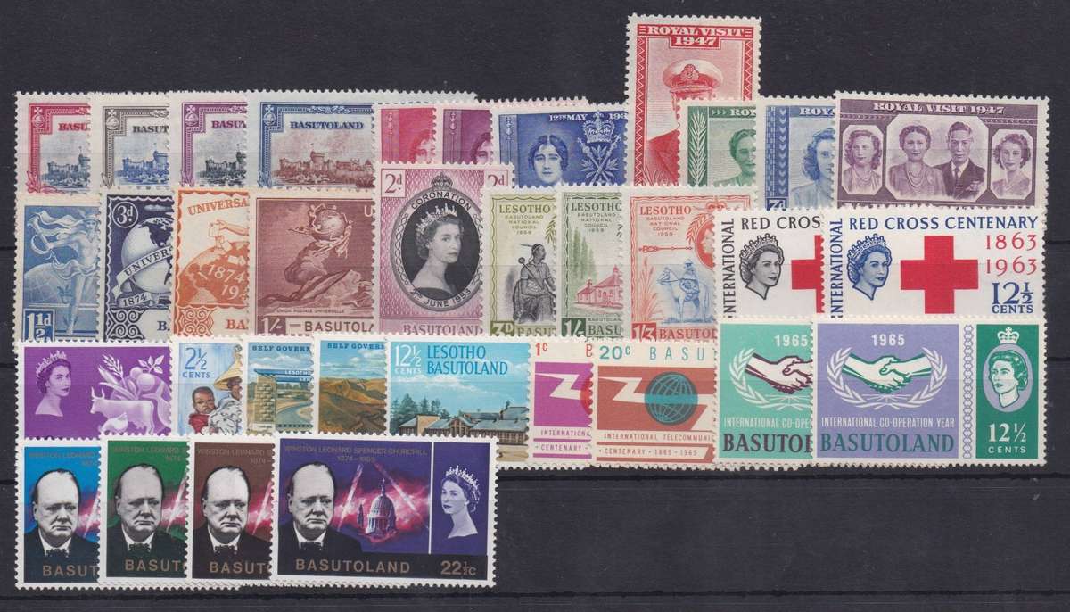 Basutoland 1935/66 Commemorative collection very fine