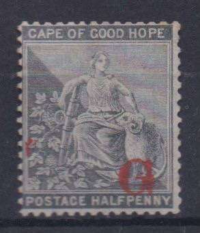 Griqualand West 1877/78 1/2d grey black optd Type 3  fine mint