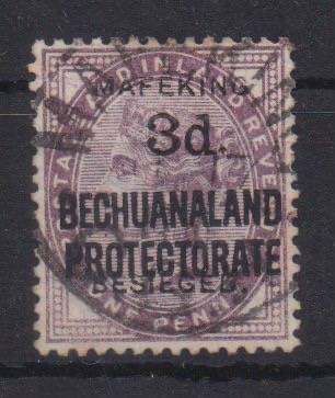 Mafeking 1900 Bechuanaland Protectorate Type II 3d on 1d very fine used.