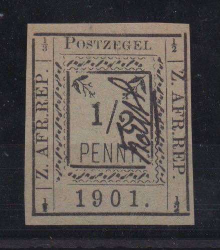 Transvaal - Pietersburg 1901 l/2d 3rd printing R 1/3 very fine mint
