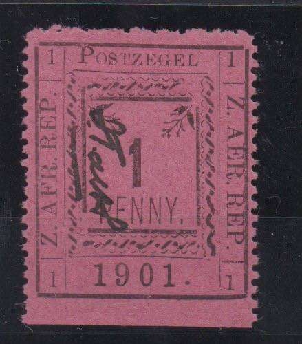 Transvaal - Pietersburg 1901 ld perf 11 1/2, 2nd printing R 2/4 very fine mint
