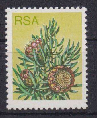 South Africa 1977 Protea Definitive 6c value omitted very fine unhinged mint