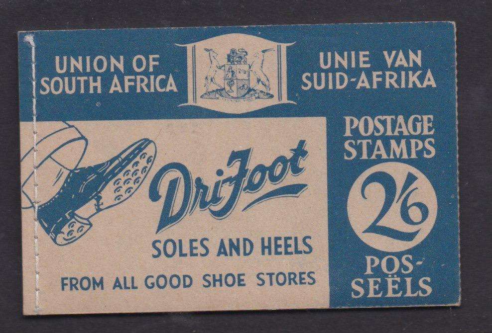 South Africa Booklets 1941 2/6d Drifoot blue complete booklet very fine scarce