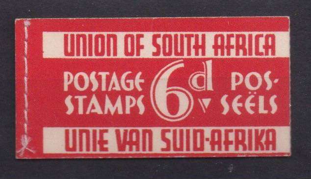 South Africa Booklets 1937 6d Razor Blade complete booklet very fine