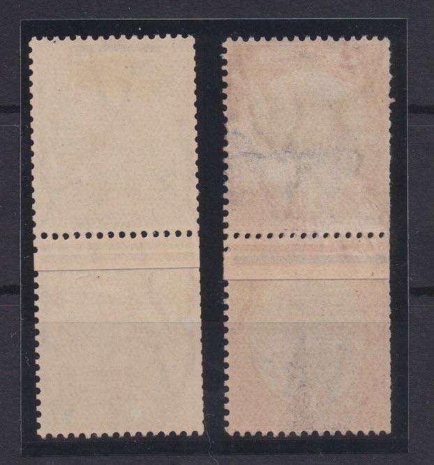 South Africa 1926 London 1/2d & 1d vertical coil pairs with join fine  mint