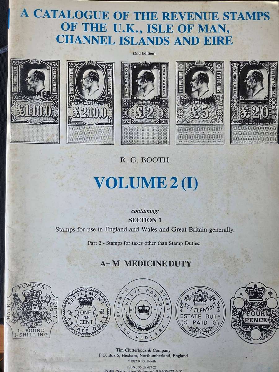 United Kingdom Revenues set of 3 catalogues