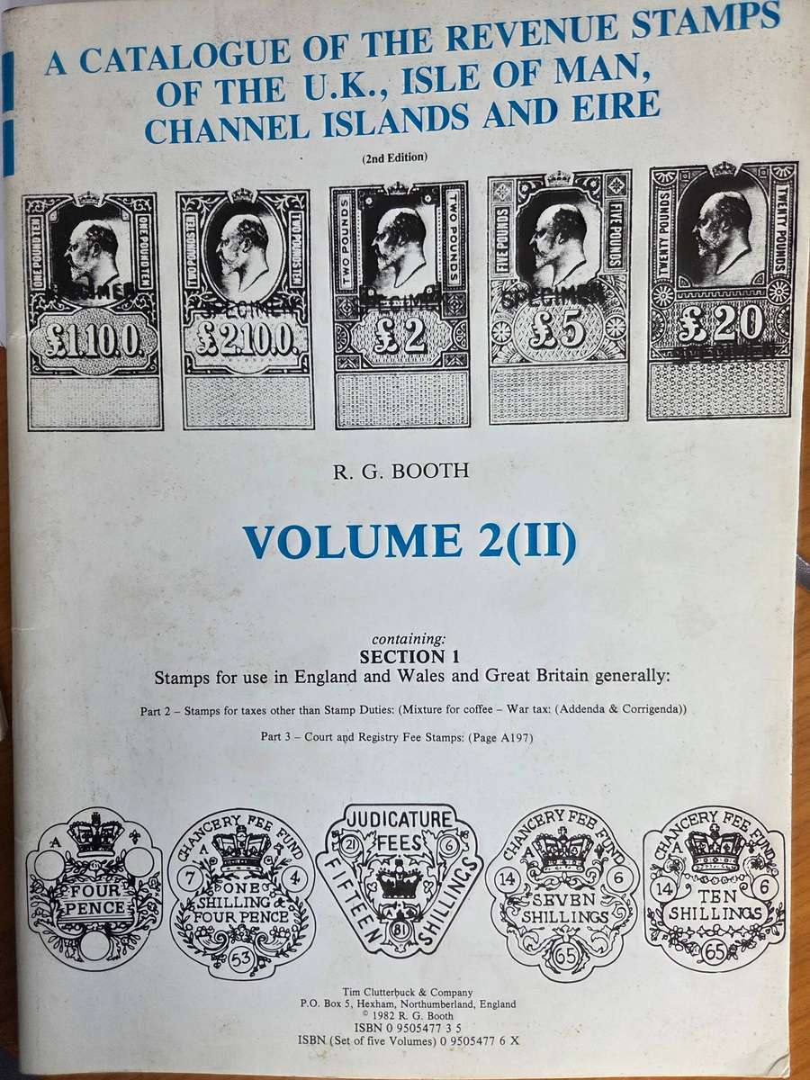 United Kingdom Revenues set of 3 catalogues
