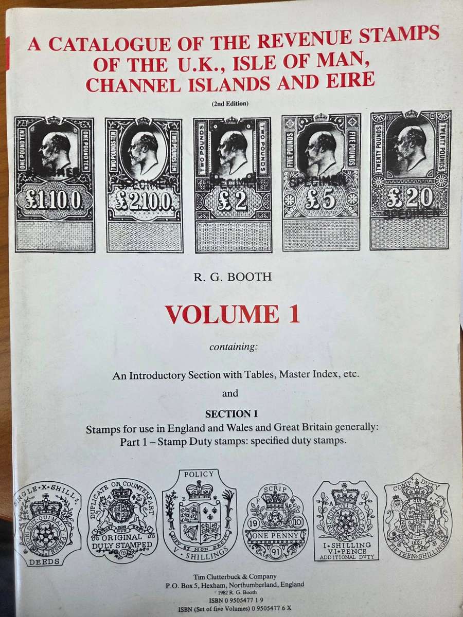 United Kingdom Revenues set of 3 catalogues