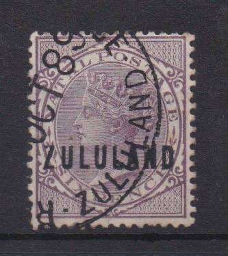 Zululand 1888 Natal 6d  very fine used
