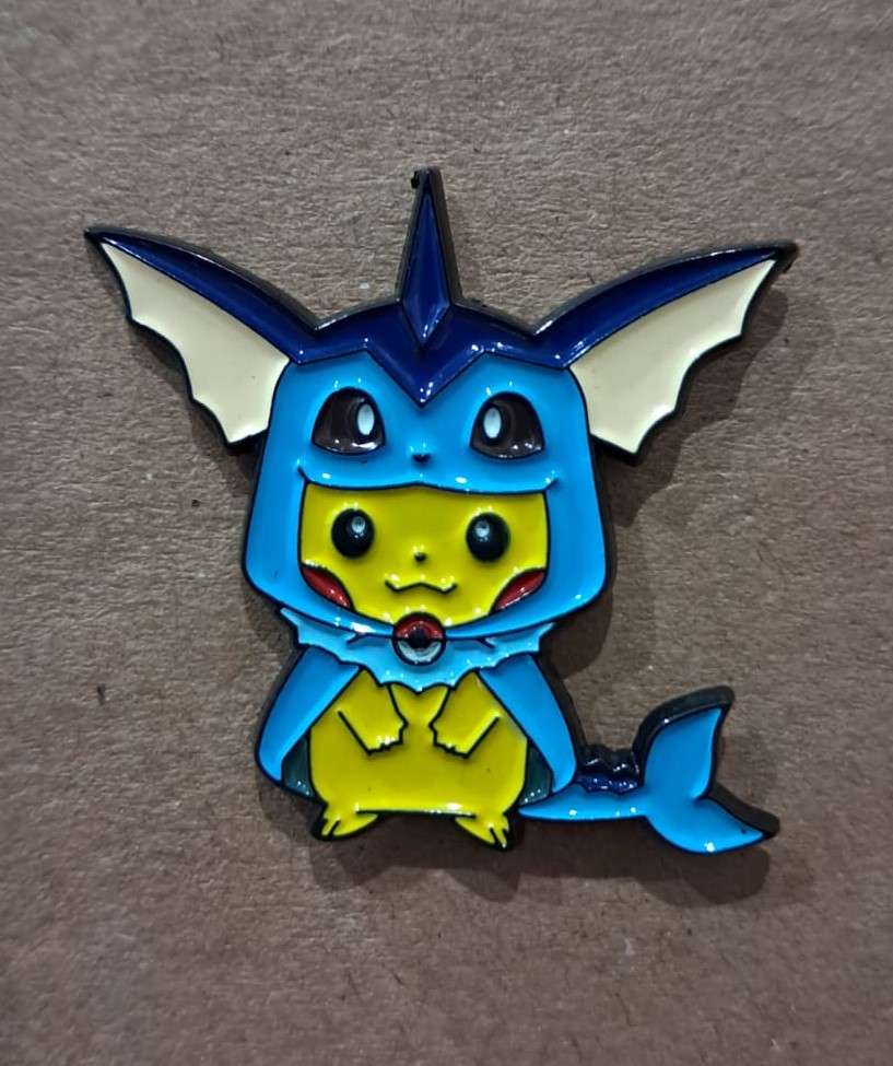 Enamel Metal Pin Badge Pokemon Eeveelution Pikachu - Vaporeon