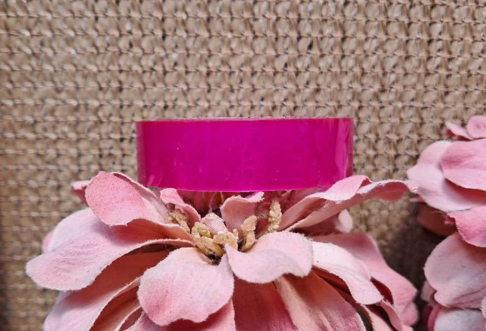Sheer Coloured Cellotape roll - Deep Pink