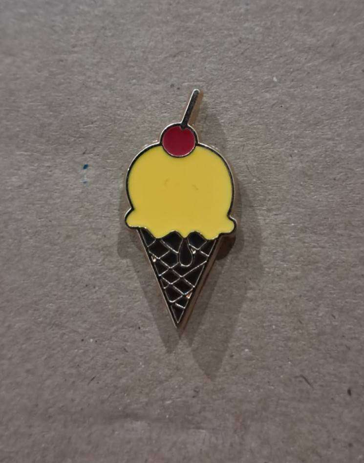 Enamel Metal Pin Badge Ice Cream Cone