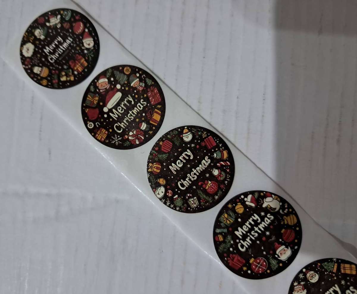 Merry Christmas Stickers Assorted 10pcs