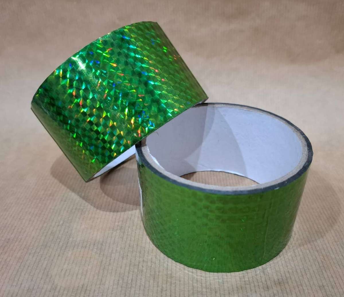 Metallic Green Design Tape Holographic Cellotape 4.8cm