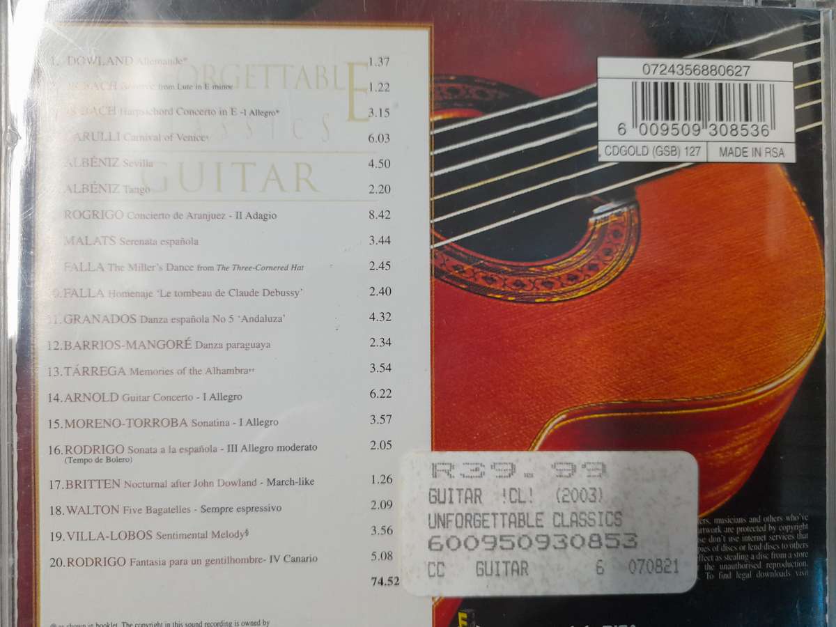 Unforgettable Classics Guitar
