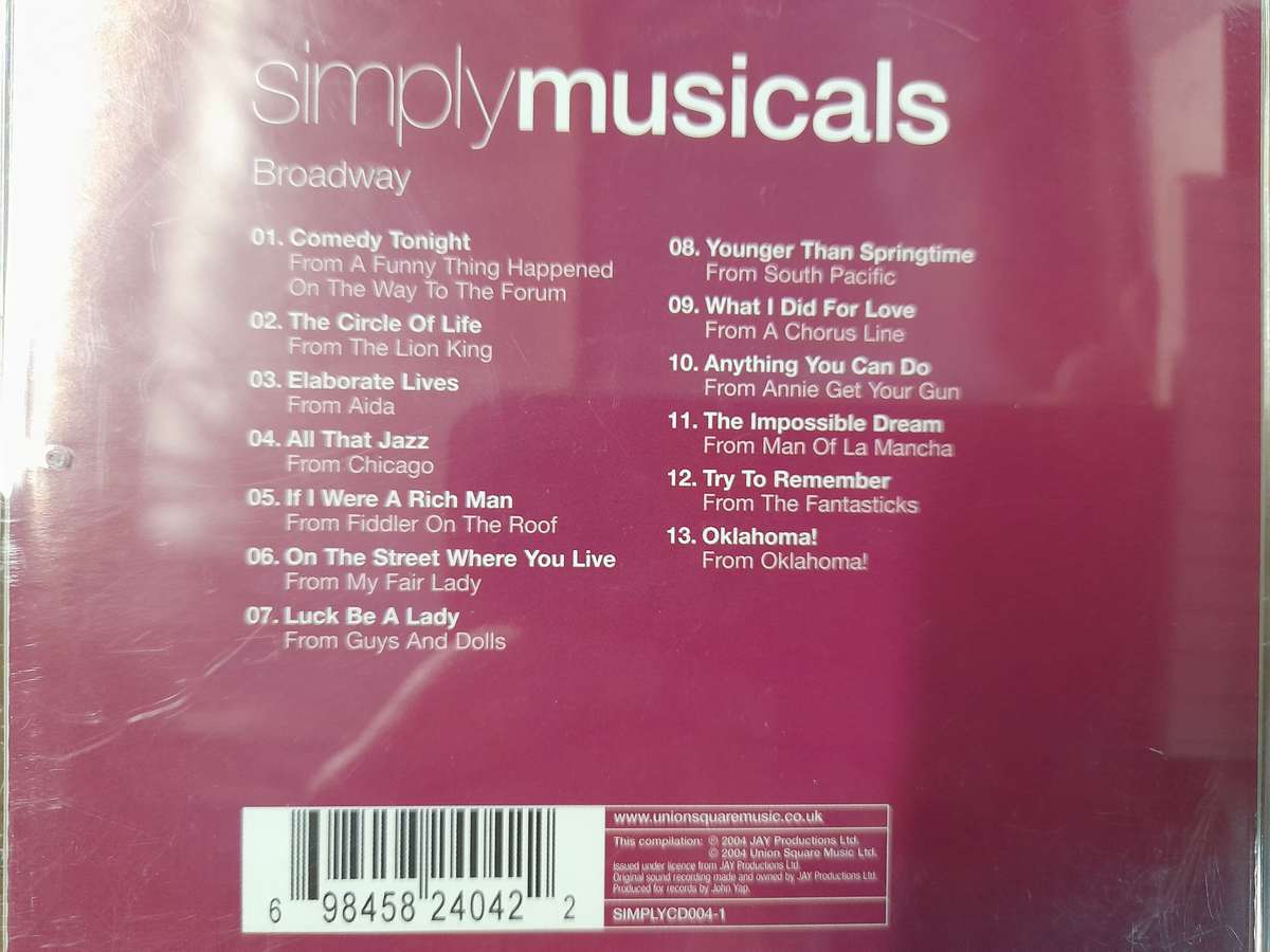 Simply Musicals - The greatest stage hits of alll time