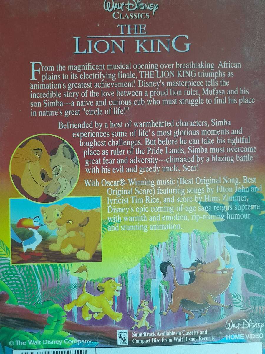 VHS: The Lion King