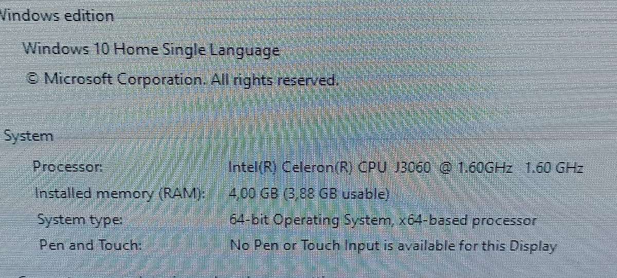 Lenovo Intel Celeron J3060