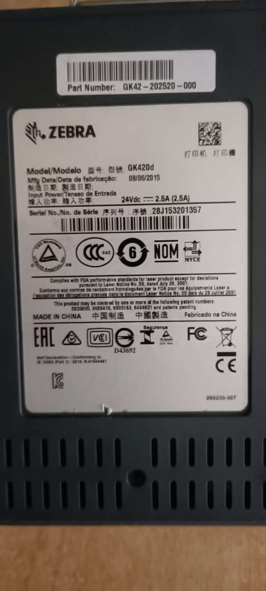 Label printer GK420d