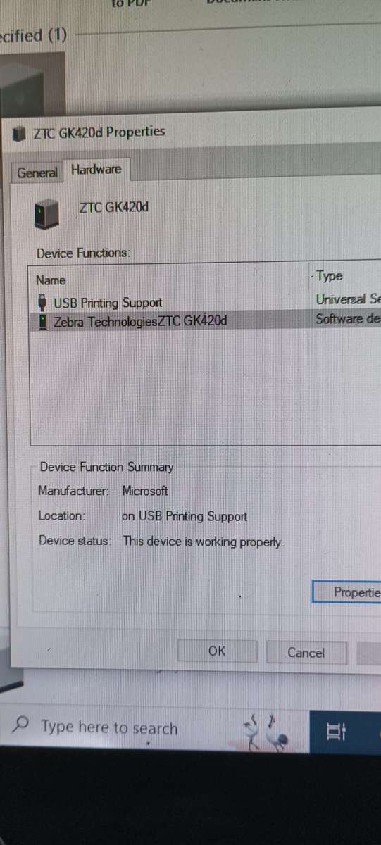 Label printer GK420d