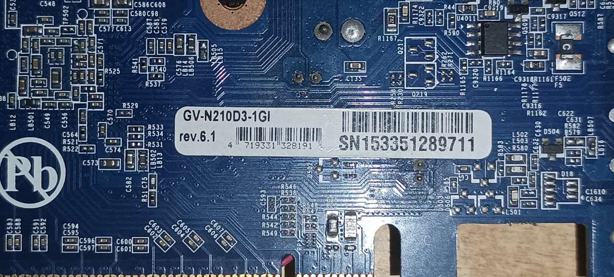 Gigabyte Nvidia Geforce 210 Graphics card