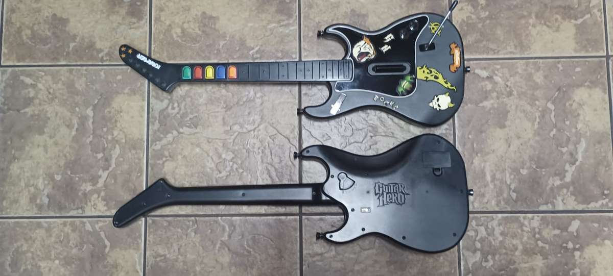 Playstation 2 guitar hero x 2 untested