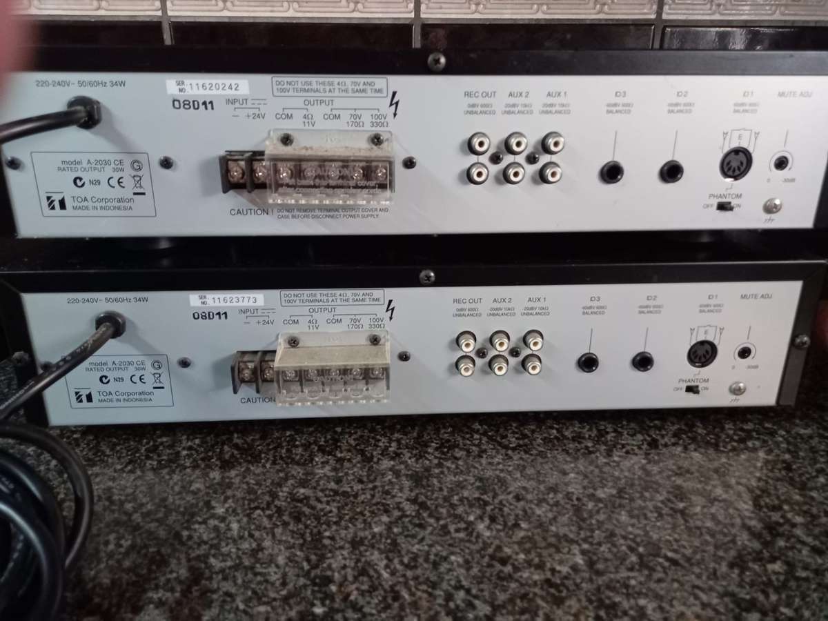 TOA PA Amplifier A-2030 x2 AS IS