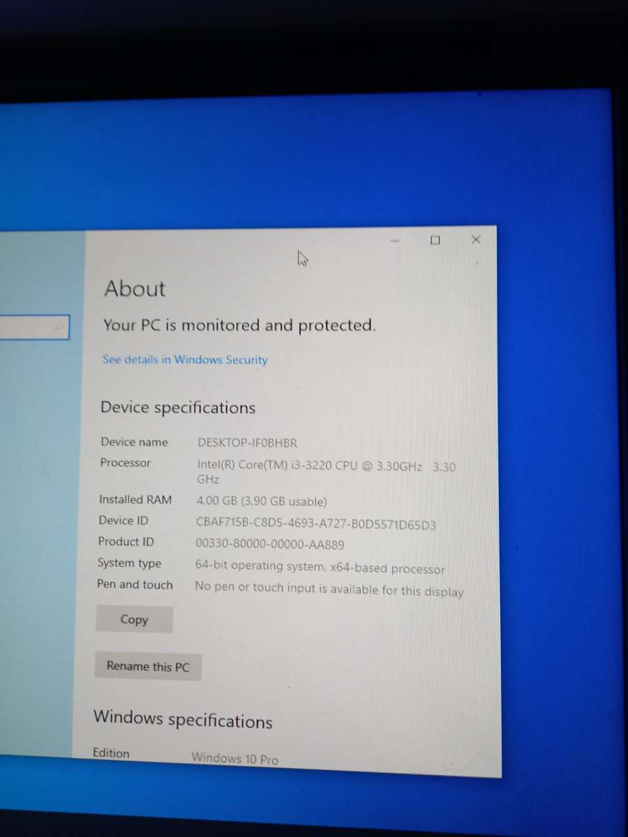 Computer tower I3-3220 CPU 3.3ghz