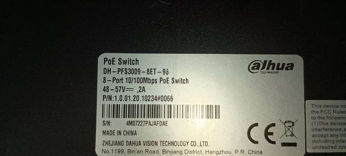 POE Switch DH-PFS3009-8ET-96