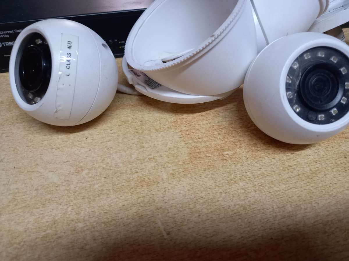 Network cameras and switch AS IS