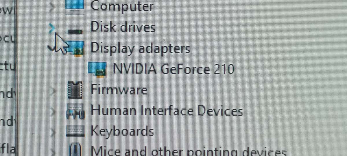 Point of view Nvidia Geforce 210